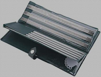 Review de agujas de tejer circulares plástico 1 20 largo