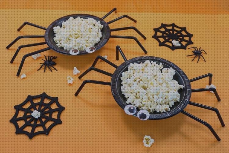 Review de arañas con platos de plástico