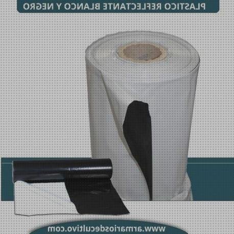 Review de armario de cultivo con plástico blanco y negro