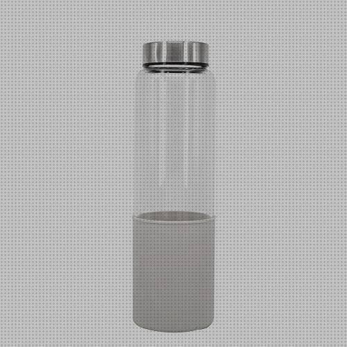 Las mejores marcas de botella agua cristal silicona botellas botella de agua de 1 litro con funda de silicona