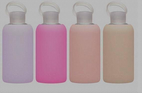 Las mejores botella agua cristal silicona botellas botella de agua silicona