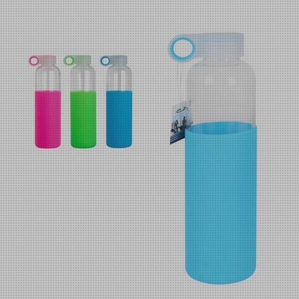 Las mejores botella agua cristal silicona botellas botella de agua vidrio funda silicona
