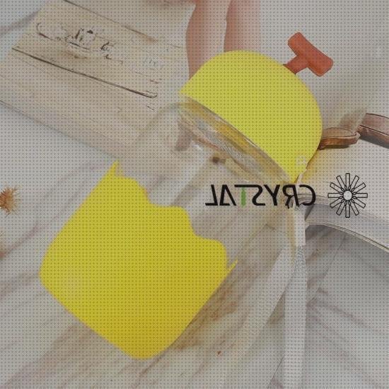 Las mejores marcas de caja plastico niños botella de cristal con silicona para niños