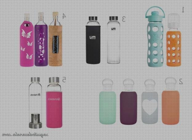 Review de botella de cristal con silicona para niños