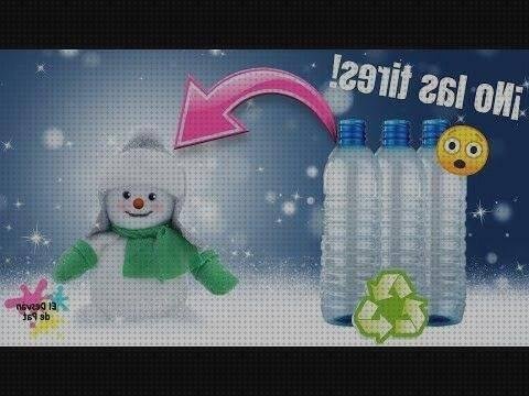 Review de botellas de plástico y luz de navidad