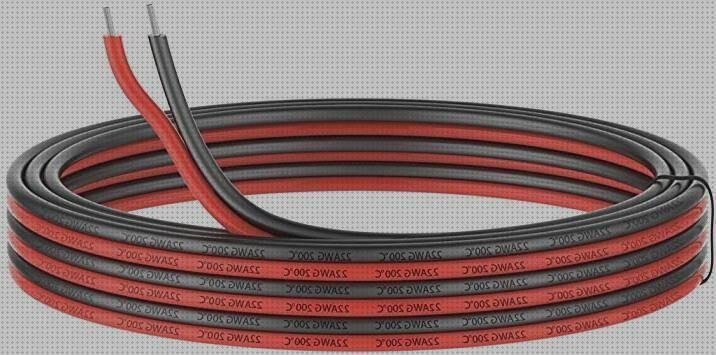 Las mejores cable silicona cable paralelo negro rojo de silicona