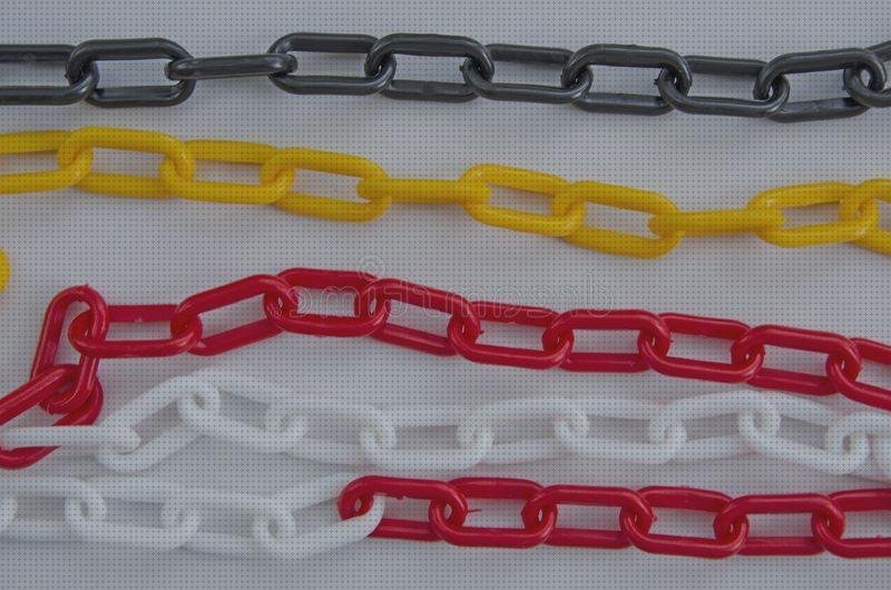 Las mejores marcas de ataduras de plástico cadenas de plástico rojo y negro