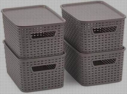 Las mejores marcas de cajas plástico cajas caja plástico efecto mimbre con tapa