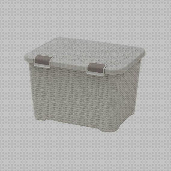 Las mejores cajas plástico cajas caja plástico efecto mimbre con tapa