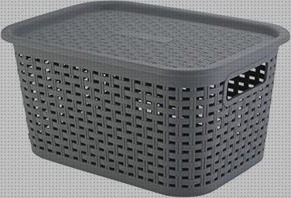 Review de caja plástico efecto mimbre con tapa