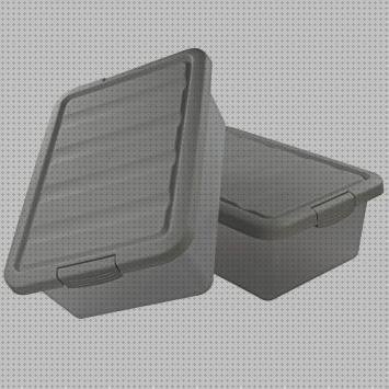 Las mejores marcas de cajas grandes plástico cajas cajas de plástico grandes con tapa color gris