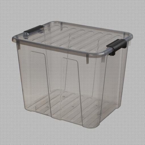 ¿Dónde poder comprar cajas grandes plástico cajas cajas de plástico grandes con tapa color gris 40l?