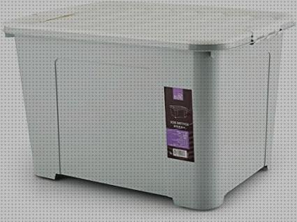 Las mejores marcas de cajas grandes plástico cajas cajas de plástico grandes con tapa color gris 40l