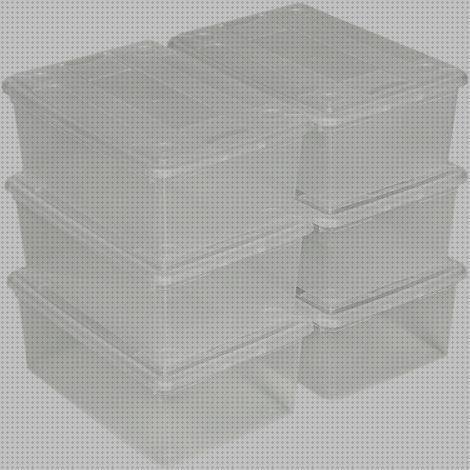 Las mejores cajitas plástico alargadas bol de silicona mini mat capacidad mini mesa de plástico cajitas organizadoras de plástico transparente con tapa