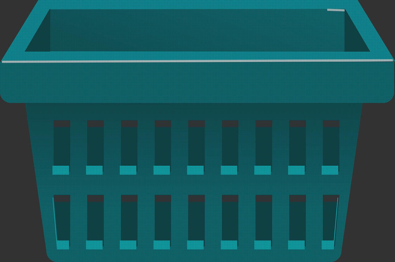 Review de cesta comprar plástico agujeros