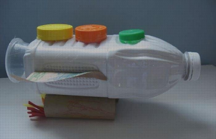 Las mejores marcas de cohete de plástico bolsa de muñequeitos navideños pequeños de plástico bastones navideños de plástico cohete espacial con botella de plástico