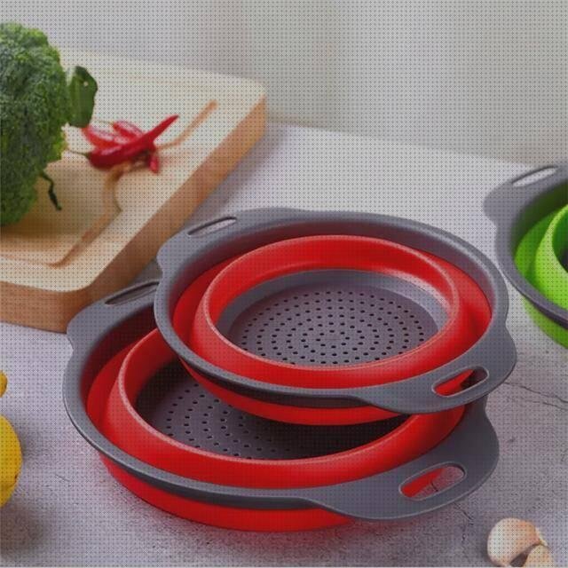 Las mejores colador silicona colador plegable de silicona