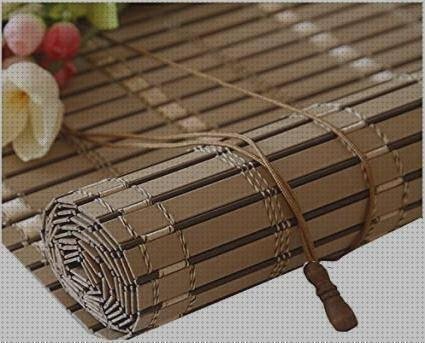 Review de cortinas enrollables de bambú de plástico