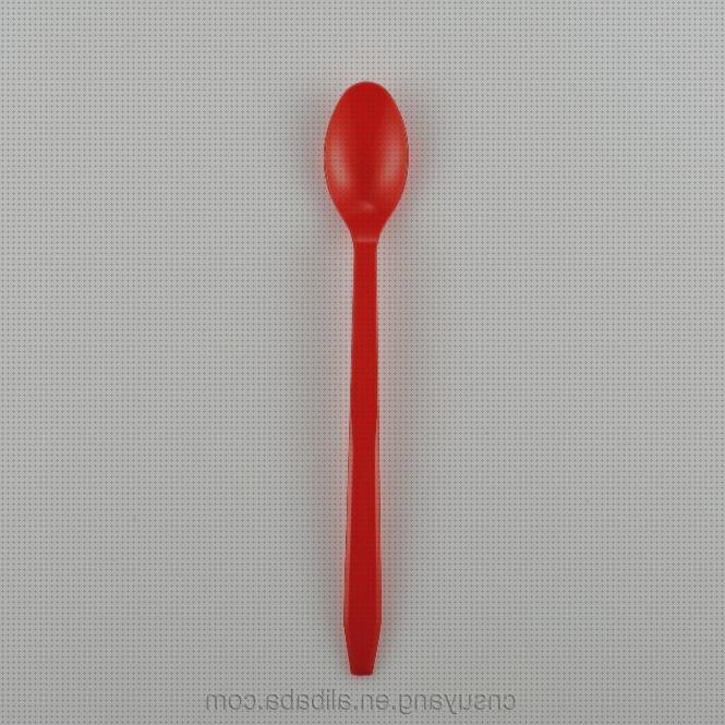 Las mejores cucharas plástico cuchara desechable de plástico transparente mango largo