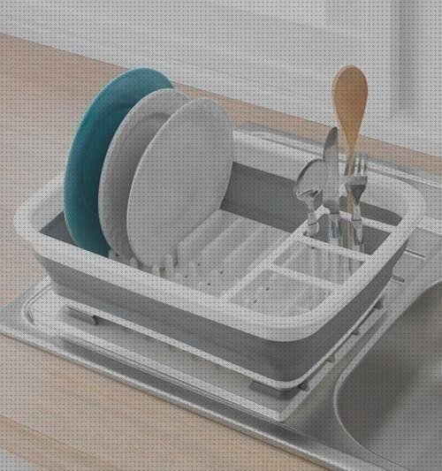 Las mejores plato silicona escurridor de platos plegable silicona
