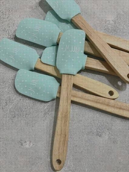 Las mejores madera plástica espatula de silicona con mango de madera