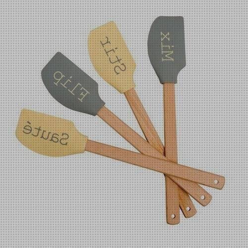 Review de espatula de silicona con mango de madera