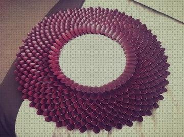 Review de espejo con cucharas de plástico