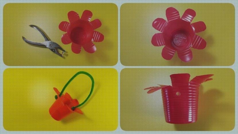 Las mejores vasos flores con vasos de plástico