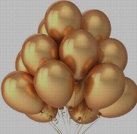 Review de globos de látex color dorado