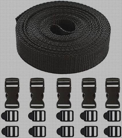 Las mejores marcas de hebillas plastico tapes de silicona flexibles pack de 12 elastico de silicona hebilla mochila de plastico 2 5 cm