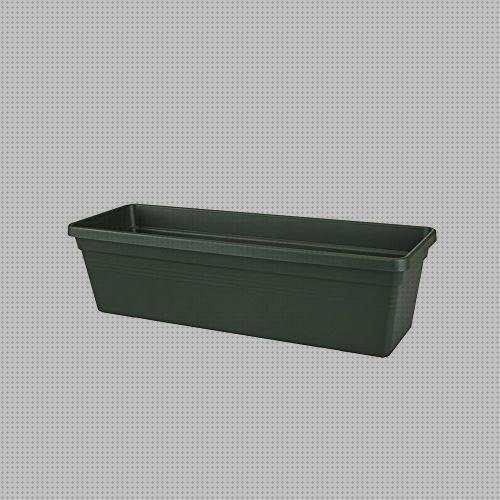 Review de jardinera de plástico rectangular verde