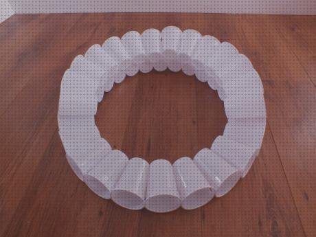 Review de muñeco de navidad con vasos de plástico