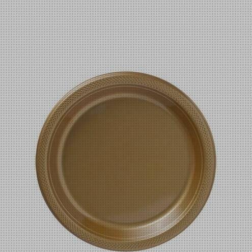 Las mejores platos platos dorados de plastico