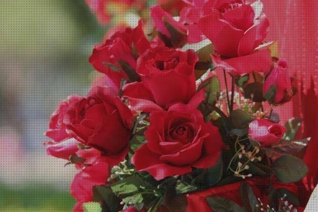 Las mejores rosas rosas rojas de plastico