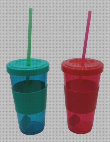 Review de vasos de plástico con tapa y sorbete
