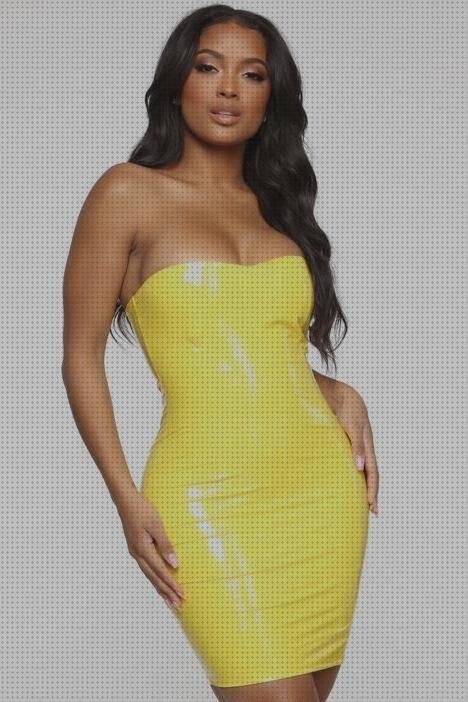 Review de yellow látex dress